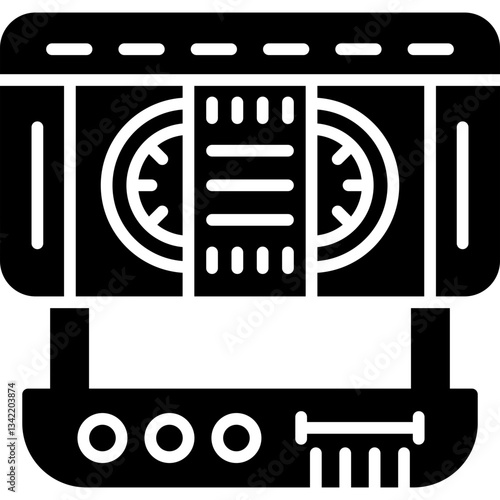 Audio Tape Icon Vector Element