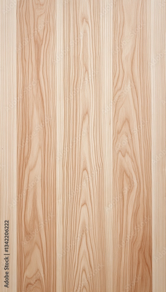 Naklejka premium Light brown wood grain texture. Perfect for backgrounds or design projects. Natural, smooth, and elegant wood surface.