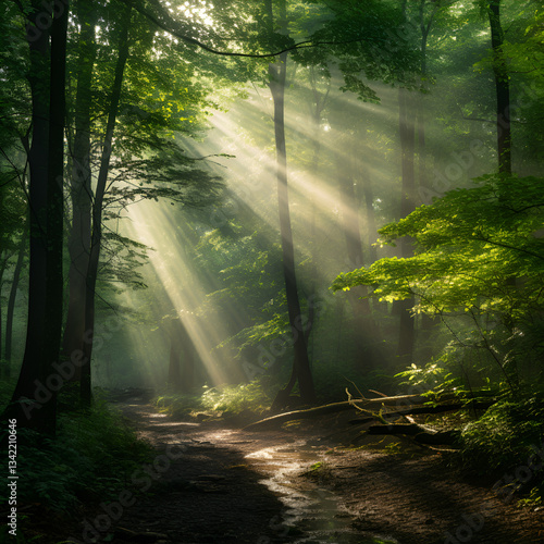 morning in the forest