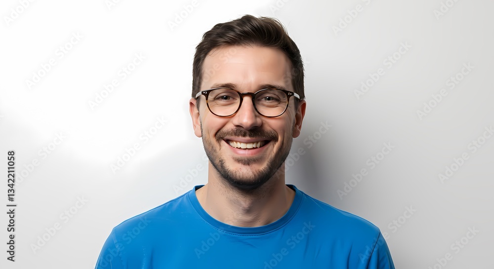 Smiling Man with Glasses Smiling Man with Glasses