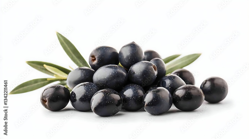 Dark Olives Green Leaves Food Photography Dark Olives Green Leaves Food Photography