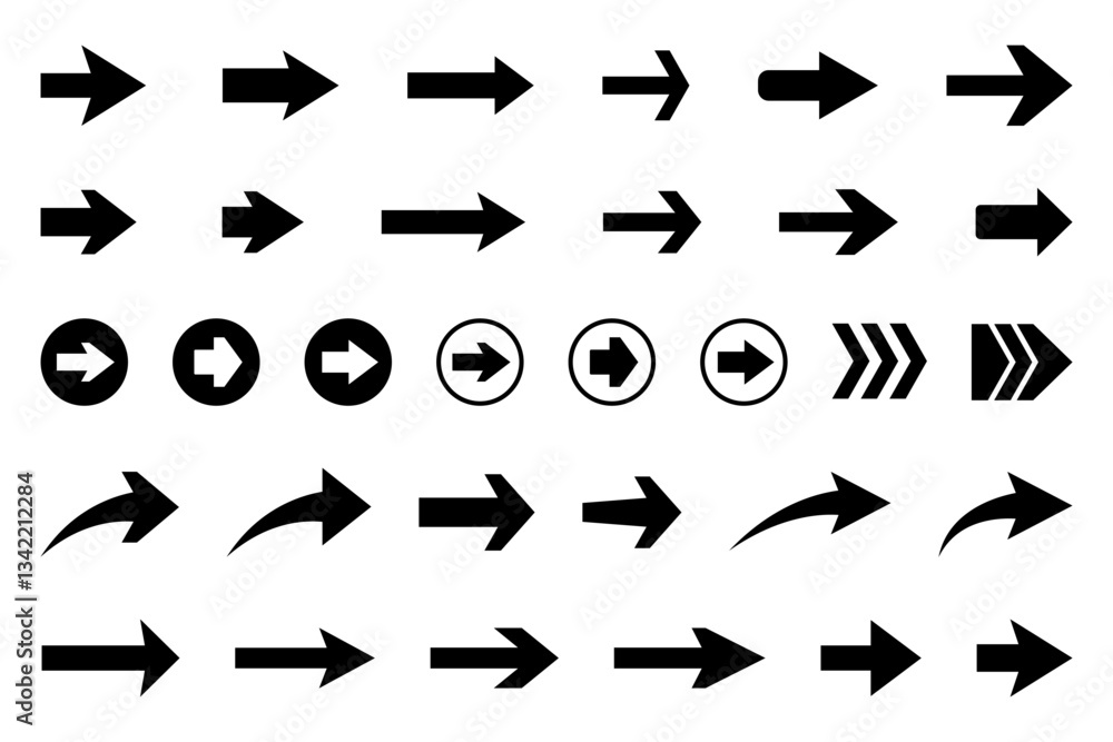 Arrow icon. Collection of pointers. Arrow icons set. Arrow icon. Collection of pointers. Arrow icons set.