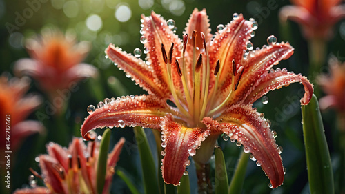 Wallpaper Mural Peach-Colored Roses with a Soft Glow
 Torontodigital.ca