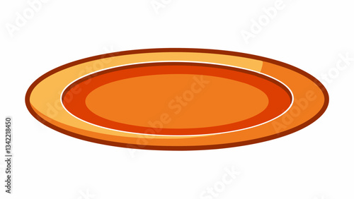 Plate on a White Background