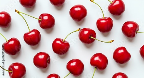Fresh Red Cherries Pattern
