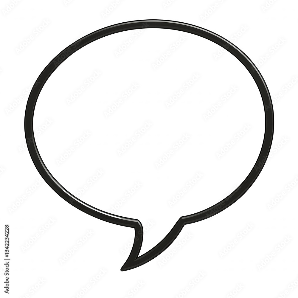 a minimalist illustration of a speech bubble outline. It's a versatile design element perfect for communication, dialogue, or thought representation a minimalist illustration of a speech bubble outline. It's a versatile design element perfect for communication, dialogue, or thought representation