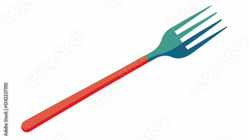 Fork on a White Background