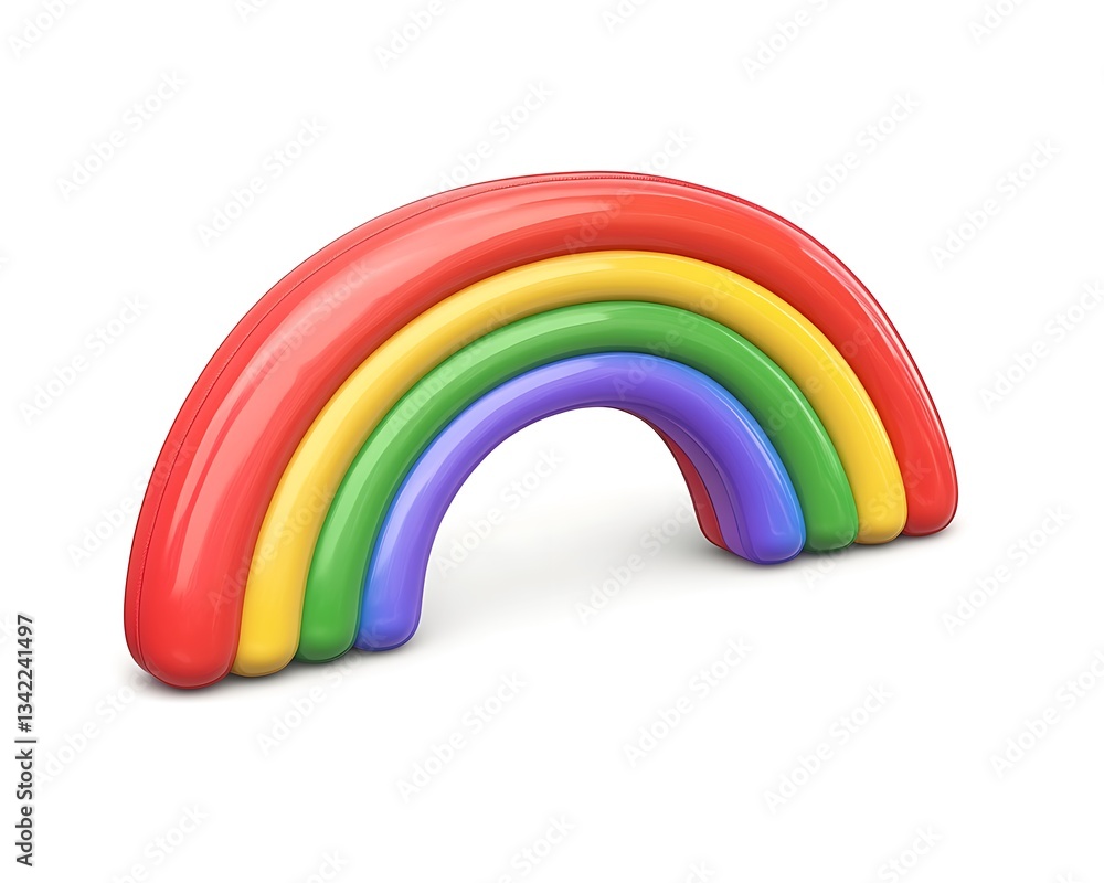 Fototapeta premium Colorful Inflatable Rainbow.