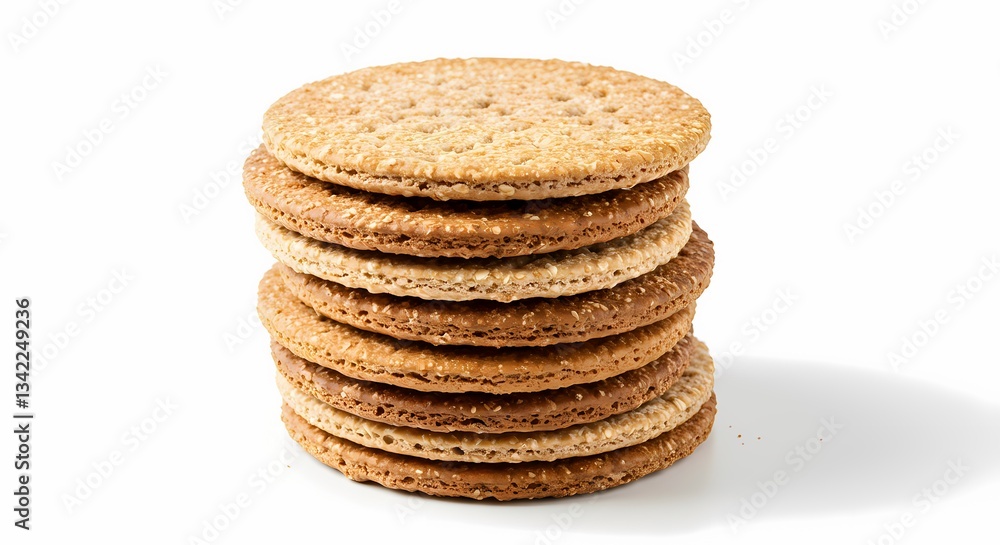Stack of Wheat Crackers Stack of Wheat Crackers