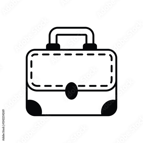 Briefcase vector icon 