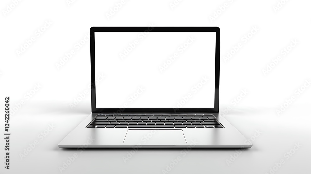 A high-quality 4K shot of a laptop placed on a solid white background, ultra-detailed lighting and reflections. A high-quality 4K shot of a laptop placed on a solid white background, ultra-detailed lighting and reflections.
