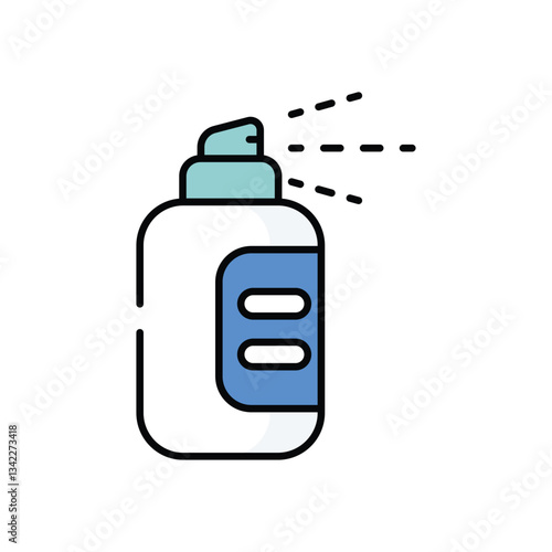 Hydration Mist Device vector icon stock illustration