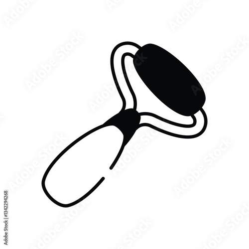 Jade Roller vector icon stock illustration