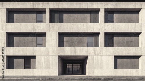 Wallpaper Mural Concrete building facade, city view Torontodigital.ca