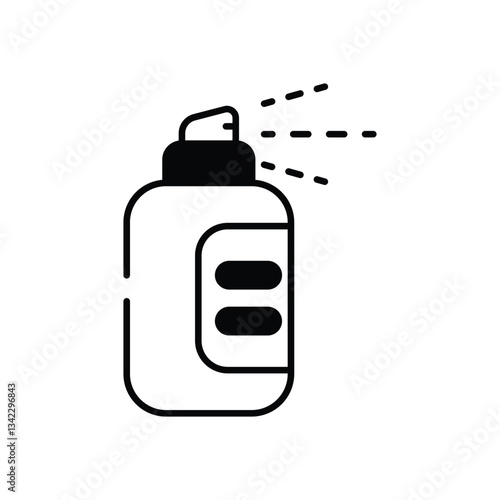 Hydration Mist Device vector icon stock illustration