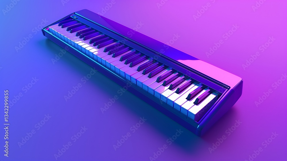 A high-quality 4K shot of a mechanical keyboard placed on a solid purple background, ultra-detailed lighting and reflections. A high-quality 4K shot of a mechanical keyboard placed on a solid purple background, ultra-detailed lighting and reflections.