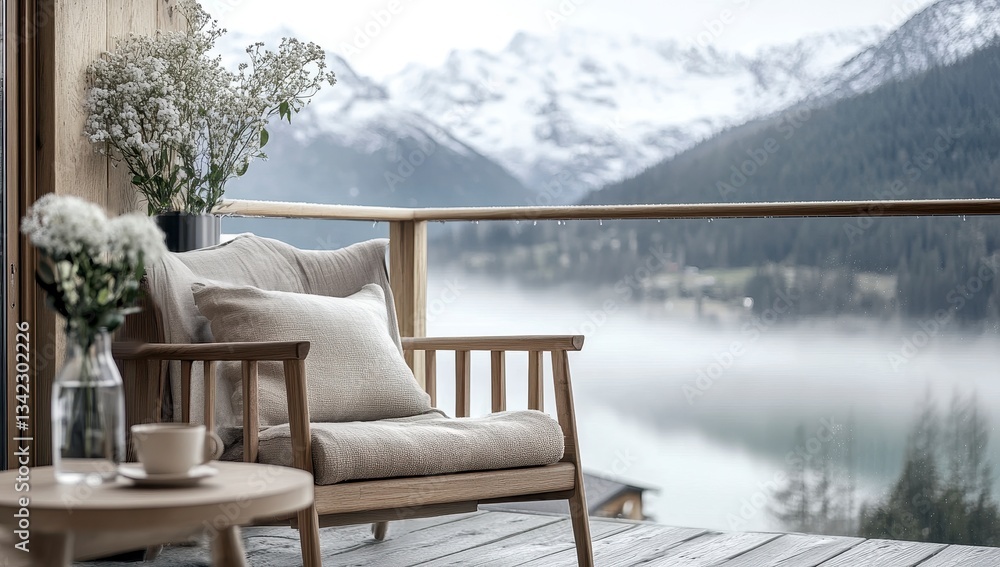Fototapeta premium bench in the mountains