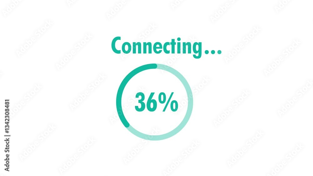 Connecting Circular Progress Bar Motion Graphic Connecting Circular Progress Bar Motion Graphic
