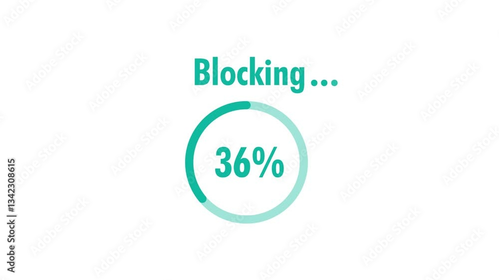 Blocking Circular Progress Bar Motion Graphic Blocking Circular Progress Bar Motion Graphic