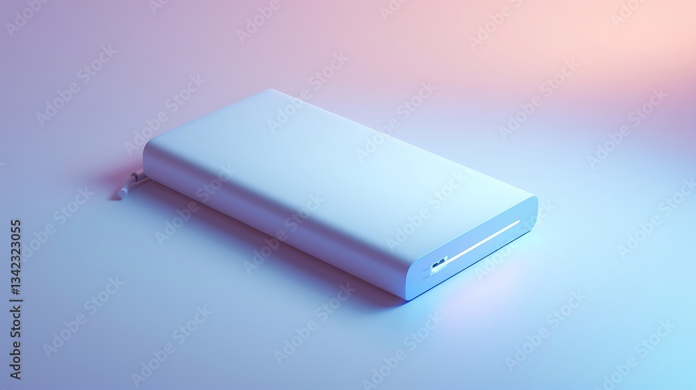 A high-quality 4K shot of a portable charger placed on a solid white background, ultra-detailed lighting and reflections. A high-quality 4K shot of a portable charger placed on a solid white background, ultra-detailed lighting and reflections.