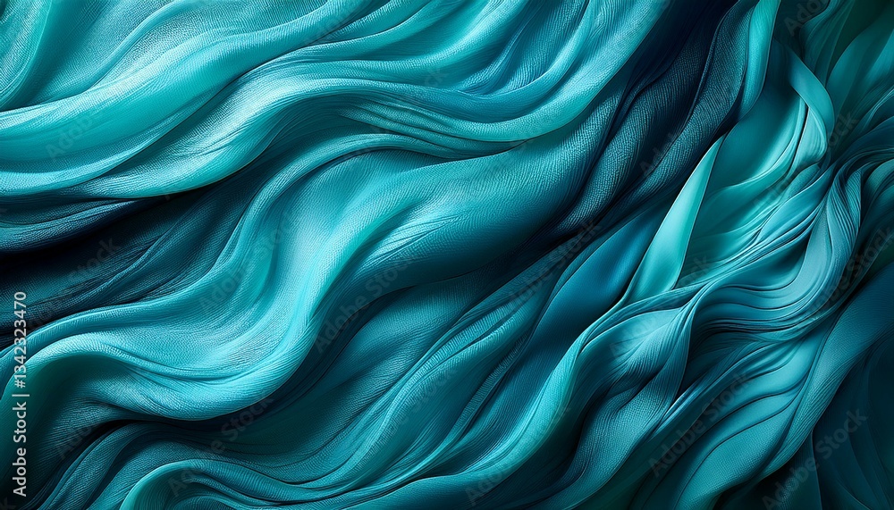 Obraz premium blue silk background