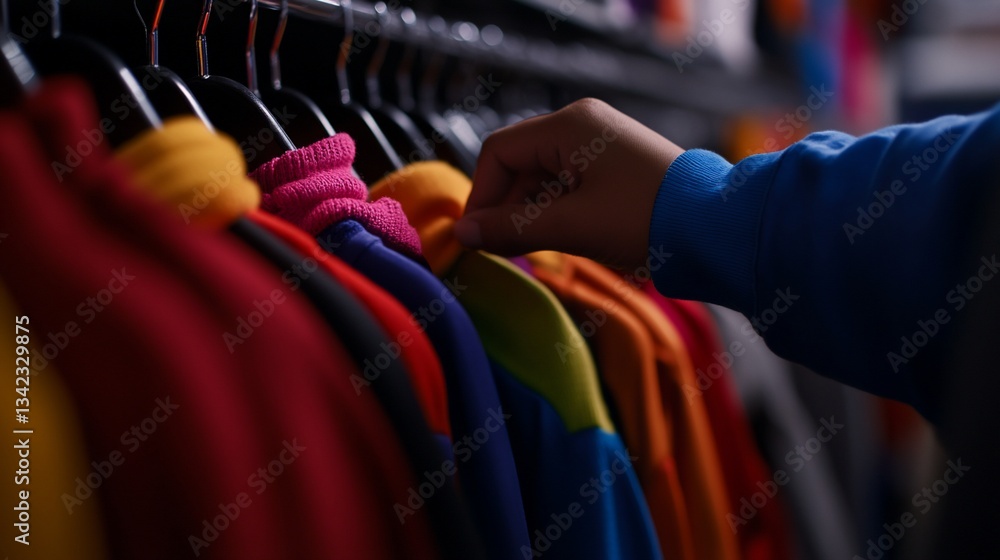 Browsing Vibrant Apparel: A Colorful Selection of Fashion and Style Browsing Vibrant Apparel: A Colorful Selection of Fashion and Style