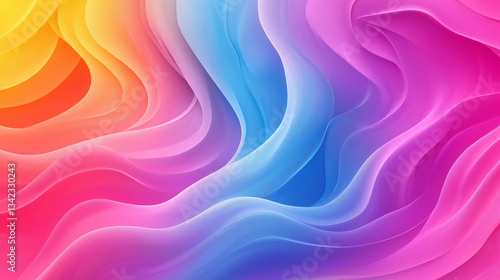 Trendy Gradient Background with Smooth Color Transitions and Glow