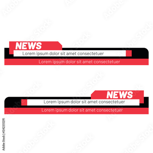 Multipurpose Broadcast Lower third Design Template Concept
