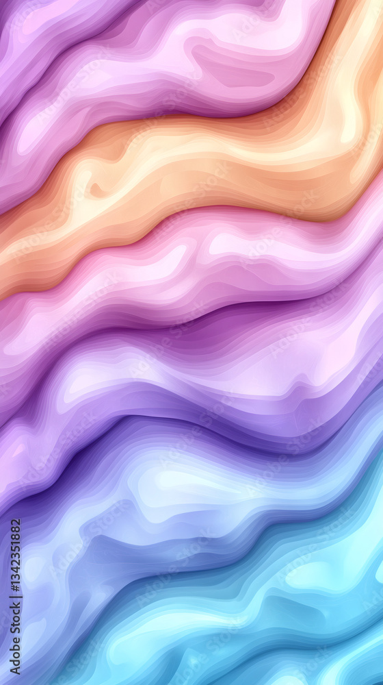Smooth pastel hues blend seamlessly, forming a captivating abstract composition with a mesmerizing swirling effect Smooth pastel hues blend seamlessly, forming a captivating abstract composition with a mesmerizing swirling effect