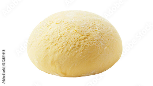 Rising Dough Created With Bakers Yeast Isolated on a Clean White Background
