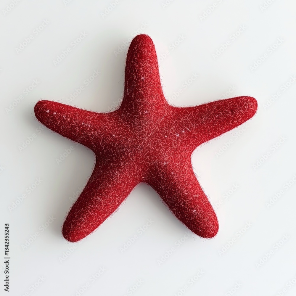 Red starfish on white background. (2) Red starfish on white background. (2)