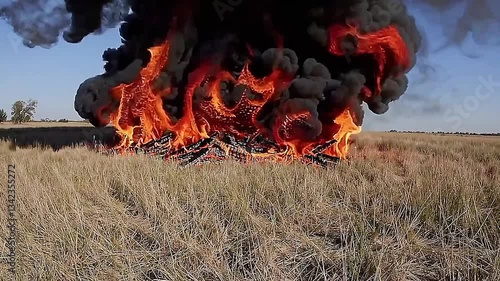 fire in the park