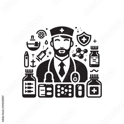 Pharmacist Vector (5).eps