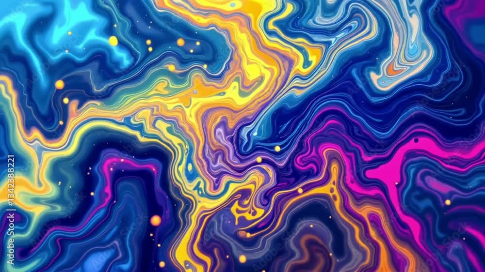 A hypnotic fluid effect inspired by 70s lava lamp aesthetics A hypnotic fluid effect inspired by 70s lava lamp aesthetics