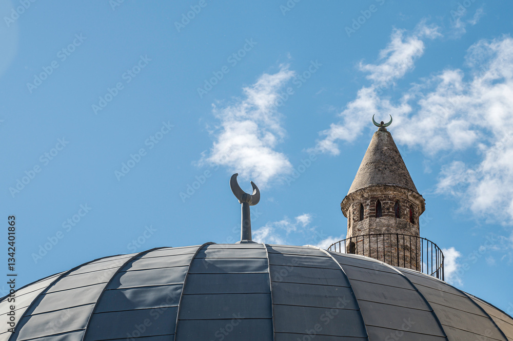 the roof of Jakovali Hassan Pasha Mosque