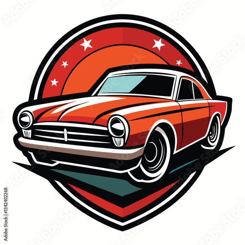 Nostalgic Emblem of Vintage Automobiles: Classic Car Logo