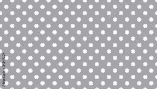 grey polka dot pattern - seamless vector 