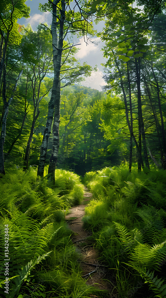 Embracing Tranquility: A Serene Journey through a Nature Trail in Vermont. Embracing Tranquility: A Serene Journey through a Nature Trail in Vermont.