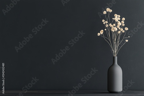 Wallpaper Mural Dried Flowers for Dark Room Decor. Torontodigital.ca