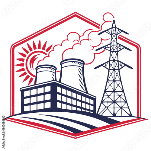 Geothermal Energy Vector Illustration Renewable Earth Heat Concept