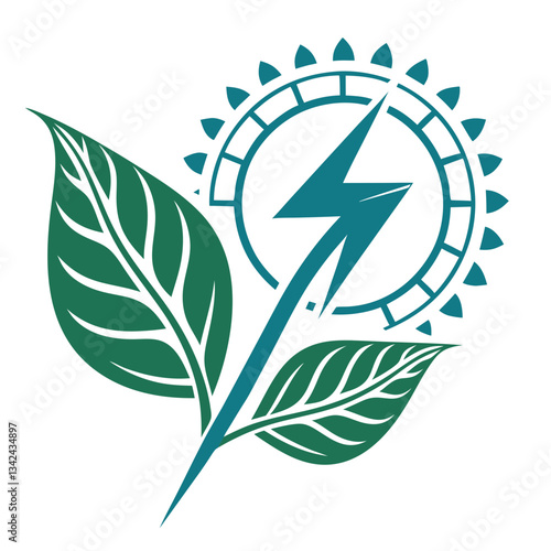 Sustainable Green Electricity Vector Design for Clean Energy Solutions