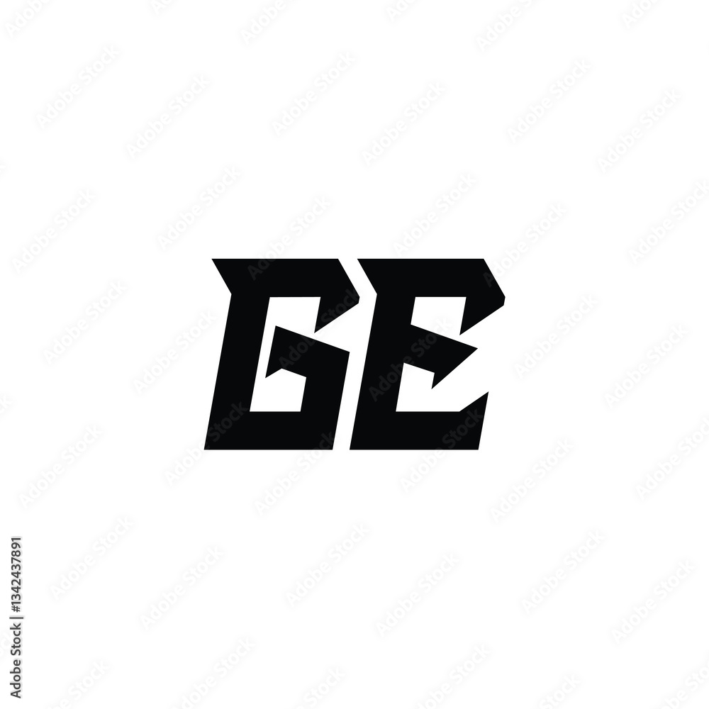 GE monogram logo design letter text name symbol monochrome logotype alphabet character simple logo GE monogram logo design letter text name symbol monochrome logotype alphabet character simple logo