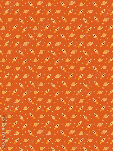Space seamless pattern