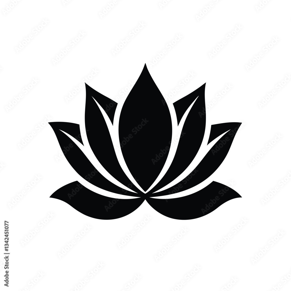 lotus flower icon vector illustration lotus flower icon vector illustration