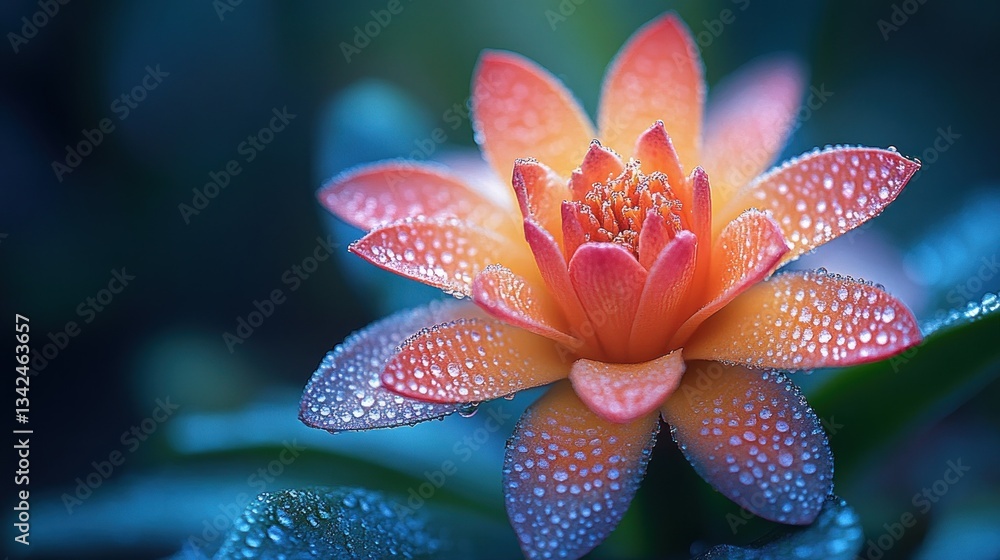 Dew-Kissed Bloom: A Symphony of Color and Serenity Dew-Kissed Bloom: A Symphony of Color and Serenity