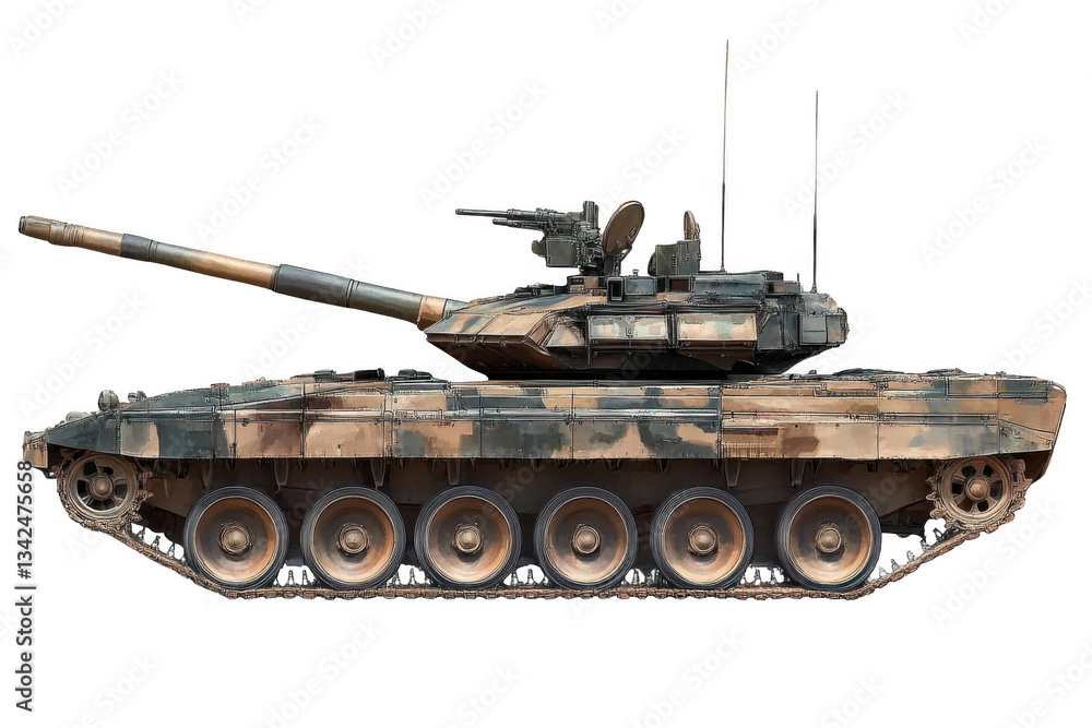 Modern Army Tank with Military Vehicle, and Combat. Modern Army Tank with Military Vehicle, and Combat.
