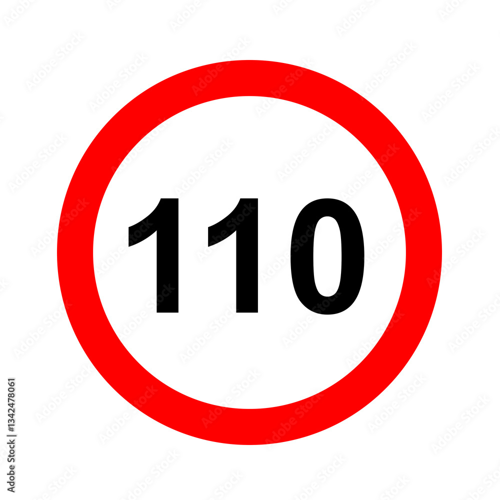 road speed limit 110 road speed limit 110