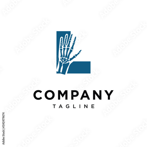 Letter L Wrist Surgery Logo Icon
