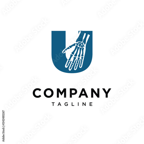 Letter U Wrist Surgery Logo Icon