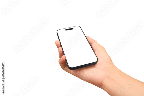 Engaging smartphone interaction digital space mobile device display minimalist design hand viewpoint user experience concept for seo impact